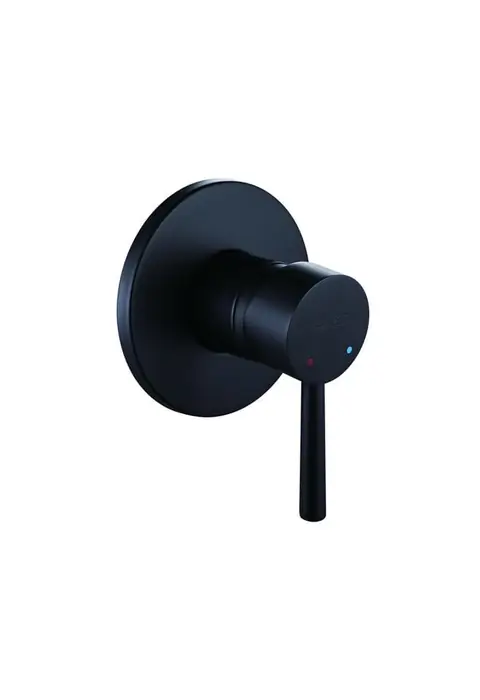 Built-in shower mixer Empolo with inner part round black matte | M839 4700MB