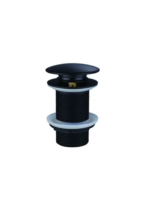 Towel siphon holder Empolo round head black matte with latch | MGB6505MB