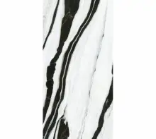 Крупноформатная плитка Infinity Panda White Luc глянцевая без сетки 160 см*320 см*6 мм кв.м. MB18-LUC