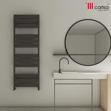 Радиатор Carisa MACK BATH 9 секций алюминий чёрный 115*50 см MCB1145050009