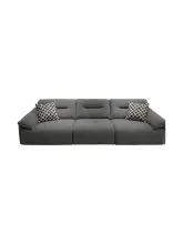 Living room sofa Gerbris Dark grey Grade B CKS083-11 Furniture Three seater 270*121*81cm K6718-3p