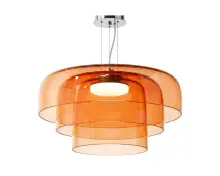 ჭაღი Juncan სტაფილოსფერი მინა მეტალის LED D42*H26 cm MD4026-ABC