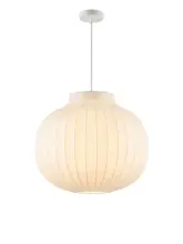 ჭაღი Juncan white აბრეშუმის E27 28*37 cm MD6553-28*37