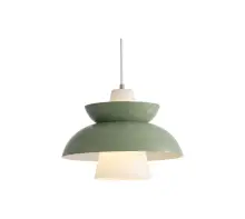 ჭაღი Juncan მწვანე მეტალის მინა E27 30*H25 cm D8284-მწვანე