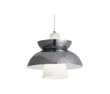 ჭაღი Juncan ვერცხლისფერი მეტალის მინა E27 30*H25 cm D8284-SILVER