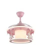 ჭაღი Kids Lighting ვარდისფერი კარუსელი პროპელერით 50*50*50 cm MD20736