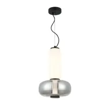 ჭაღი Viokef AVERY LED 18ვატი 3000K SMOKE WHITE-BLACK 32*150 cm 4302500