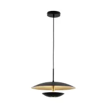 ჭაღი Viokef MONICA LED 16ვატი 3000K შავი და ოქროსფერი 40*128.5 cm 4242200