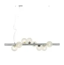 ჭაღი Viokef Sylia Clear Glass Chrome 8ვატი 100*150 cm 4238900