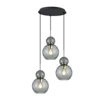 ჭაღი Viokef Firenze 40ვატი Smoke Gold Black 42*150 cm 4294500