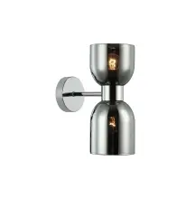 კედლის სანათი Viokef MEMORY 40ვატი Smoke Chrome 12*30 cm 4291801