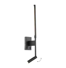 კედლის სანათი Viokef NIDO 9ვატი შავი 7*51.5 cm 4322900