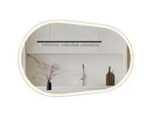 Jade სარკე CESAR ოვალური LED სენსორით 120*80სმ JA23001-120N-Mirror