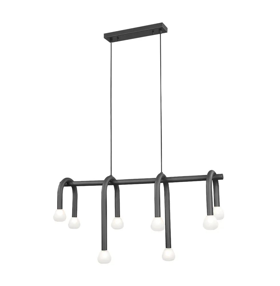 Chandelier Viokef DELORI 28 Watt Black 169*89x22cm 4324700