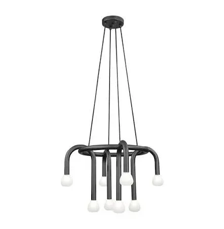 Chandelier Viokef DELORI 28 Watt Black 160*61cm 4324600