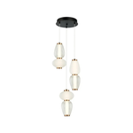 ჭაღი Viokef SHINY 23 ვატი WHITE CLEAR BRONZE BLACK 35*185სმ 4304100 — კატალოგის ხედი — განათება