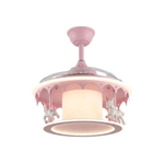 ჭაღი Kids Lighting ვარდისფერი კარუსელი პროპელერით 50*50*50სმ MD20736 — კატალოგის ხედი — განათება