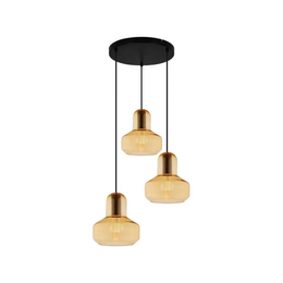 ჭაღი Viokef MANDY LED 40 ვატი ოქროსფერი 123.5 სმ*30სმ 4296000 — კატალოგის ხედი — განათება