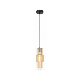 ჭაღი Viokef LILIAN 40 ვატი CHAMPANGE BLACK 12*150სმ 4294901 — კატალოგის ხედი — განათება