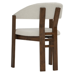 Kitchen chair Hinlim NINA Malaysian oak brown, with beige seat