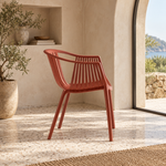 გარე გამოყენების სკამი Pedrali TATAMI მატერიალი RO 58*61.5*78სმ 306RO_1 — რეალურ ინტერიერში — რეალისტური მასშტაბი და ზუსტი პროდუქტი