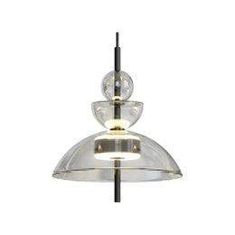 ჭაღი Juncan მინა მეტალის LED D40*H64,5 სმ MD2407C — კატალოგის ხედი — განათება