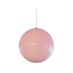 ჭაღი Juncan ვარდისფერი მინის E27 D30სმ MD6531-PINK — კატალოგის ხედი — განათება
