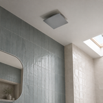 აბაზანის გამწოვი MMP ვერცხლისფერი უკანა სარქველით 105m³-h/13W 9043 — რეალურ ინტერიერში — SKU 9043
