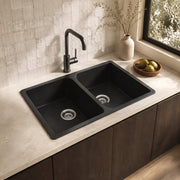 Kitchen sink Reginox AMSTERDAM 20 Granite Double Black Silvery
