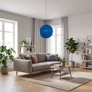 Chandelier Juncan blue glass E27 D