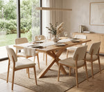 Dining table Hinlim KARE MDF+Ash wood veneer wood-colored