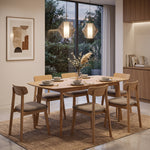 Dining table Hinlim ARTHUR MDF+ash veneer wood-colored