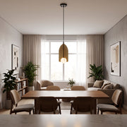 Chandelier Viokef FEDORA 28 Watt OPAL WHITE MATT BLACK GOLD