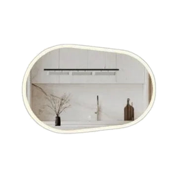 Jade სარკე CESAR ოვალური LED სენსორით 120*80სმ JA23001-120N-Mirror — კატალოგის ფოტო — SKU JA23001-120N-Mirror