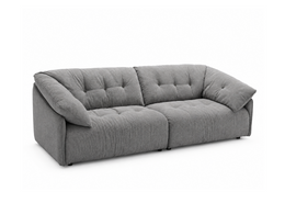 Kimhome grey fabric living room sofa