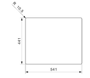 Кухонная мойка Reginox NEW YORK (L) OKG серебристая оружейная сталь 54*44*20см