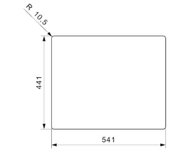 Кухонная мойка Reginox NEW YORK (L) OKG серебристая оружейная сталь 54*44*20см