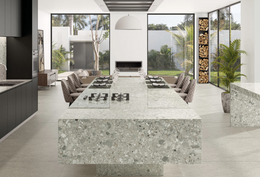 Крупноформатный керамогранит Ascale MONTECLEMO SILVER глянцевый 6мм 320*160см кв.м.