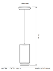Emibig KIBO LED Chandelier, 10W, White