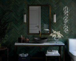 Floor and wall tile Dune Agadir Green Glossy 7*28 sqm: 0.882 pcs: 0.0196