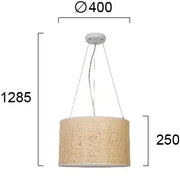 ჭაღი Viokef AMANDA LED 40ვატი NATURAL WHITE 40*128.5სმ 4278600 — 4278600 ტექნიკური ნახაზი