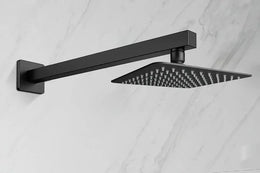 Shower head Empolo square black matt MSSM-12MB