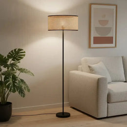 Торшер Viokef GHEISA 40Вт, НАТУРАЛЬНЫЙ ЧЕРНЫЙ, 40*150см, 4285700