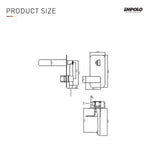 Built-in basin mixer Empolo Long nose Chrome M23 1702