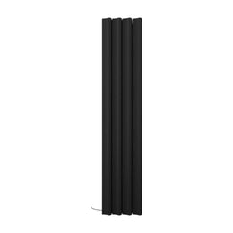 Радиатор Carisa BOREAS S, 3 секции, алюминиевый, электрический, черный, 1500W, 180*27.6см BRS1800027603||B