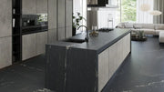 Large tiles ASCALE BELVEDERE BLACK soft matte 6mm*320*160cm/sq.m. ASC100M