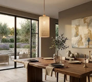 Chandelier Viokef SENSO 40 Watt NATURAL 20*120cm 4216300