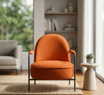 Reception chair Miago Orange Furniture Metal frame 80*73*82cm LL001O