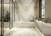 Large tile INFINITY CALACATTA HERMITAGE sat B matt without mesh 162cm*324cm*12mm MB17-SAT-B-12