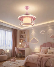 ჭაღი Kids Lighting ვარდისფერი კარუსელი პროპელერით 50*50*50სმ MD20736